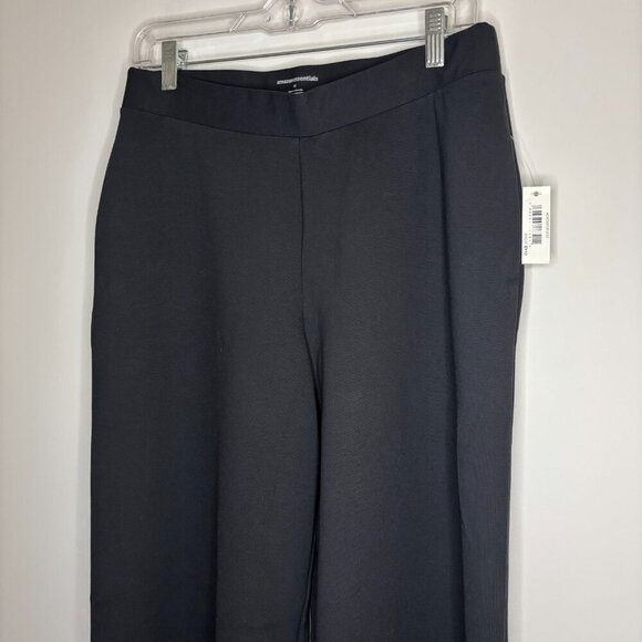 AMAZON ESSENTIALS NEW Wide Leg Trouser Womans M Black - Picture 4 of 8